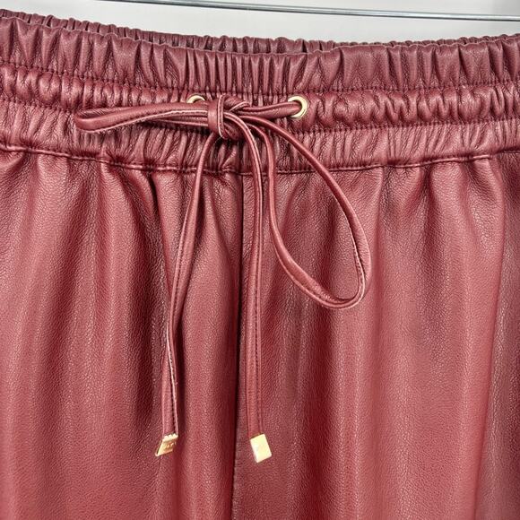 Marc New York Andrew Marc Faux Leather Pant Drawstring Full Control Waistband XS - Picture 8 of 11